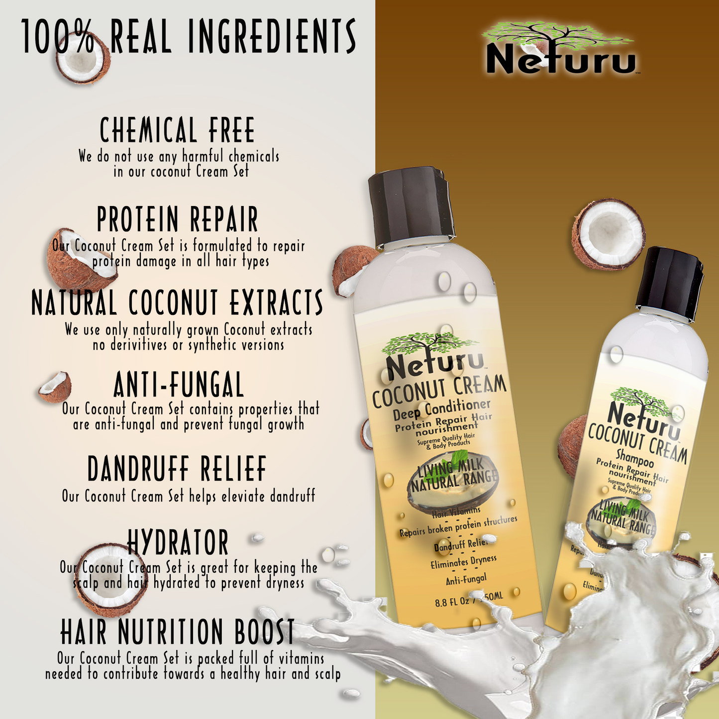 Coconut Cream Protein Repair Set